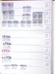 1900-1959, en 5 albums, très important stock de timbres