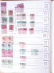 1900-1959, en 5 albums, très important stock de timbres