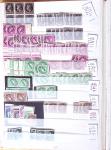 1900-1959, en 5 albums, très important stock de timbres