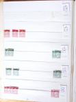1900-1959, en 5 albums, très important stock de timbres