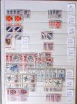1900-1959, en 5 albums, très important stock de timbres