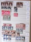 1900-1959, en 5 albums, très important stock de timbres