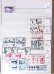 1900-1959, en 5 albums, très important stock de timbres