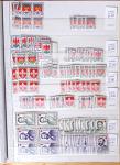 1900-1959, en 5 albums, très important stock de timbres