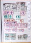 1900-1959, en 5 albums, très important stock de timbres