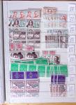 1900-1959, en 5 albums, très important stock de timbres