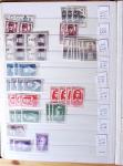 1900-1959, en 5 albums, très important stock de timbres