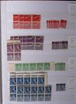 1900-1959, en 5 albums, très important stock de timbres
