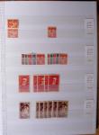 1900-1959, en 5 albums, très important stock de timbres