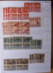 1900-1959, en 5 albums, très important stock de timbres