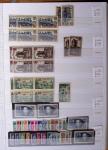 1900-1959, en 5 albums, très important stock de timbres