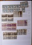 1900-1959, en 5 albums, très important stock de timbres