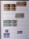 1900-1959, en 5 albums, très important stock de timbres