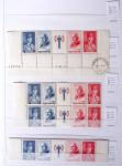 1900-1959, en 5 albums, très important stock de timbres