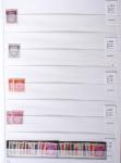 1900-1959, en 5 albums, très important stock de timbres