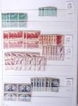 1900-1959, en 5 albums, très important stock de timbres