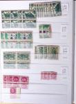 1900-1959, en 5 albums, très important stock de timbres