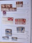 1900-1959, en 5 albums, très important stock de timbres