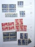 1900-1959, en 5 albums, très important stock de timbres