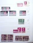 1900-1959, en 5 albums, très important stock de timbres