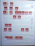 1900-1959, en 5 albums, très important stock de timbres