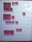 1900-1959, en 5 albums, très important stock de timbres