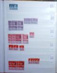 1900-1959, en 5 albums, très important stock de timbres