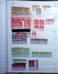 1900-1959, en 5 albums, très important stock de timbres