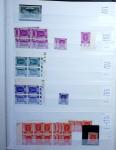1900-1959, en 5 albums, très important stock de timbres