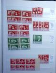 1900-1959, en 5 albums, très important stock de timbres
