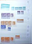 1900-1959, en 5 albums, très important stock de timbres