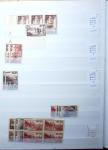 1900-1959, en 5 albums, très important stock de timbres