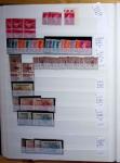 1900-1959, en 5 albums, très important stock de timbres