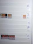 1900-1959, en 5 albums, très important stock de timbres