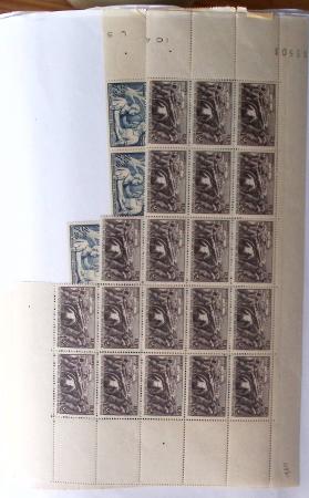 1900-1959, Sympathique lot de feuilles et panneaux