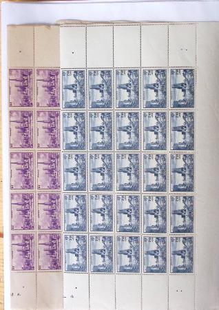 1900-1959, Sympathique lot de feuilles et panneaux