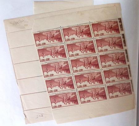 1900-1959, Sympathique lot de feuilles et panneaux