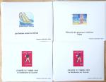 1993-1995, Exceptionnel stock de bloc-feuillets gommés,
