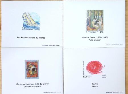 1993-1995, Exceptionnel stock de bloc-feuillets gommés,