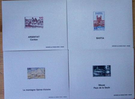 1993-1995, Exceptionnel stock de bloc-feuillets gommés,