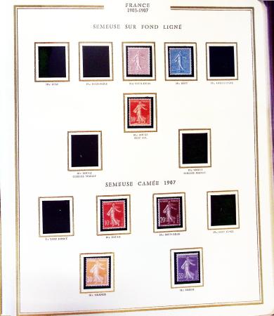 1900-2000, Collection de France 8 classeurs Présidence,