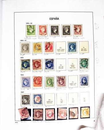 1850-2002, Collection en 5 albums Davo avec des neufs,