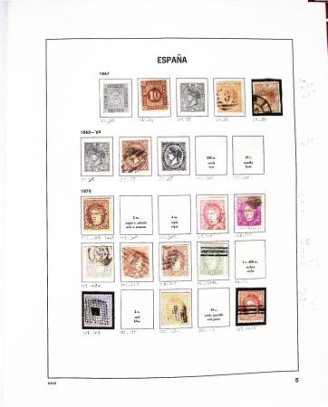 1850-2002, Collection en 5 albums Davo avec des neufs,