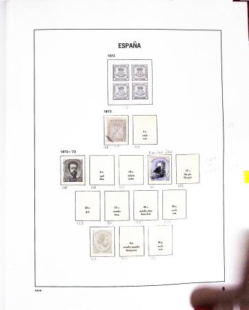 1850-2002, Collection en 5 albums Davo avec des neufs,