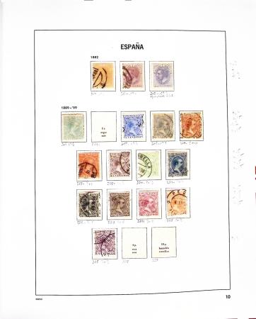 1850-2002, Collection en 5 albums Davo avec des neufs,