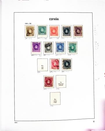 1850-2002, Collection en 5 albums Davo avec des neufs,