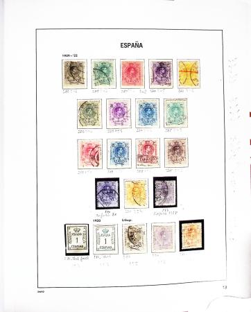 1850-2002, Collection en 5 albums Davo avec des neufs,