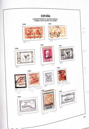 1850-2002, Collection en 5 albums Davo avec des neufs,