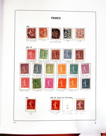 1849-2007, Collection en albums Davo avec des neufs,