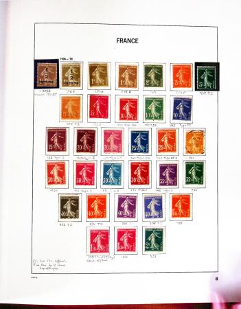 1849-2007, Collection en albums Davo avec des neufs,